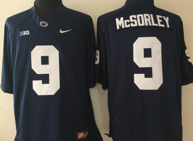 NCAA Men Penn State Nittany Lions Blue #9 MCSORLEY